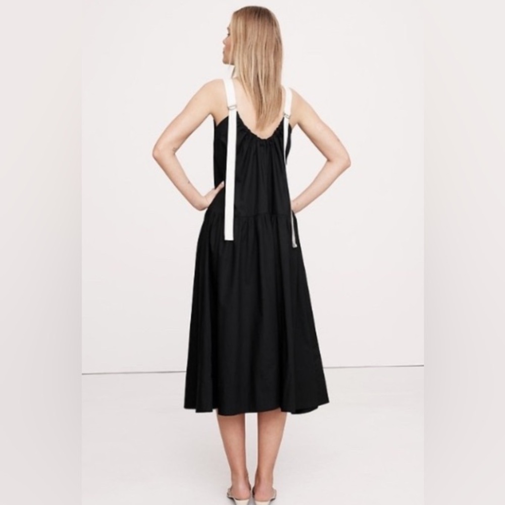 BANANA REPUBLIC COTTON POPLIN SWING MAXI DRESS - Picture 4 of 10